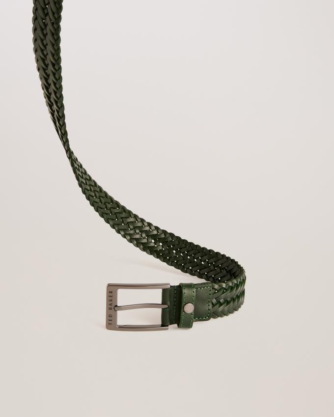 Ceinture Ted Baker Braided Leather Vert Homme | NLN-54726323